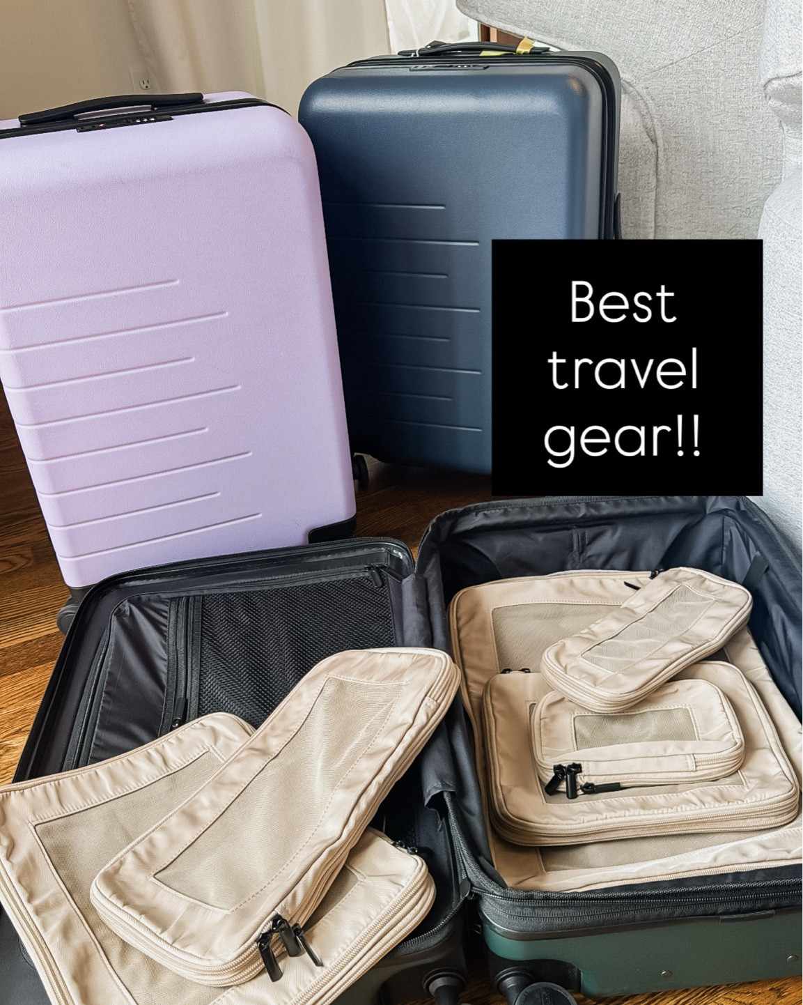 Our favorite travel suitcases! 
Expandable carry-on size here. 11 color ways. Quince. 
Compression packing cubes.

#LTKmomlife #LTKTravel #LTKSeasonal