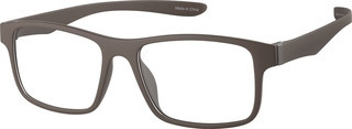 Zenni Rectangle Glasses Brown Plastic Full Rim Frame | Zenni Optical (US & CA)