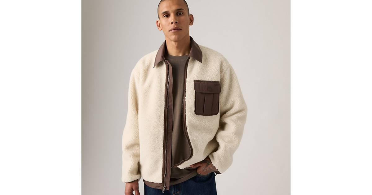 Joonie Sherpa Jacket - White | Levi's® US | Levi's US