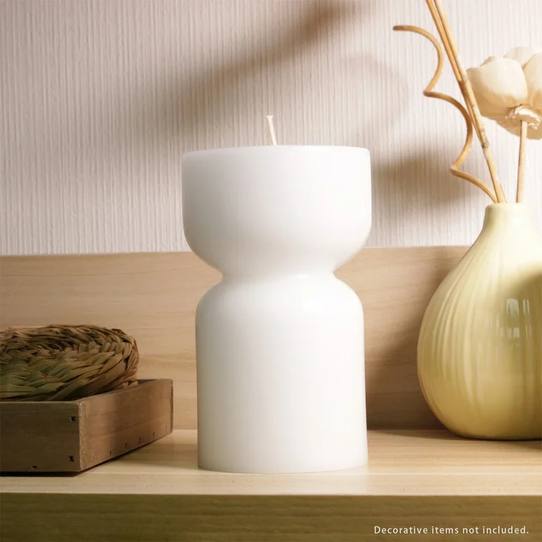 Better Homes & Gardens Unscented Pillar Candles, 3-Pack, 3x5 inches, 3x4 inches, White | Walmart (US)