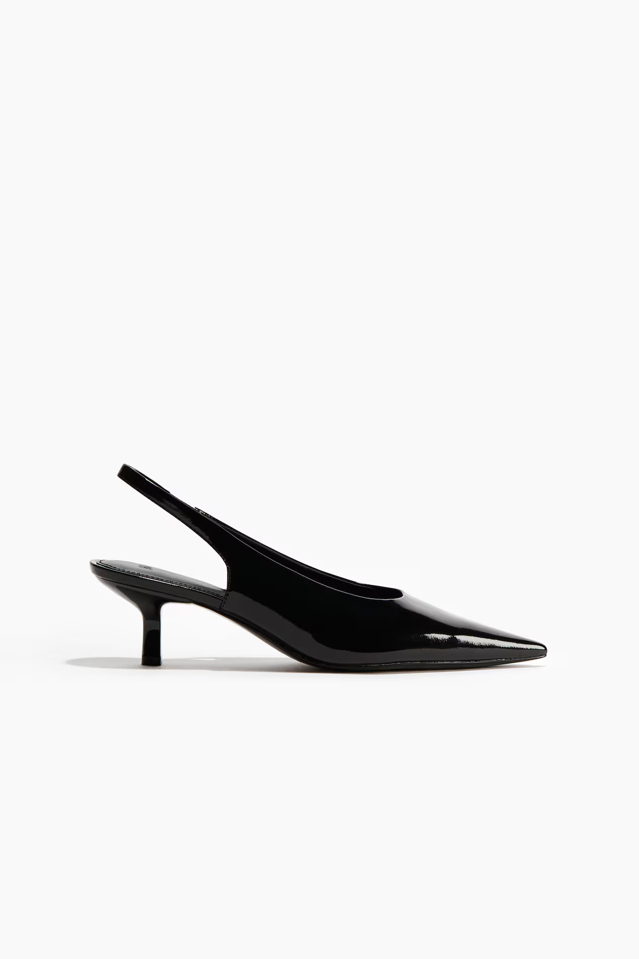 Pointed slingbacks - Black - Ladies | H&M GB | H&M (UK, MY, IN, SG, PH, TW, HK)