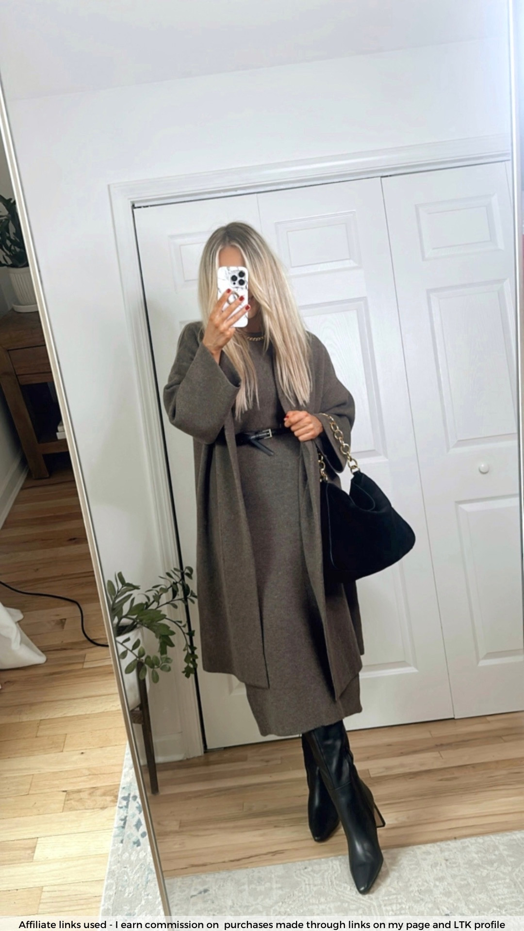 Zara fall outfit 

Zara sweater dress midi
Zara duster cardigan sweater
Black suede bag
Zara work outfit
Chic fall outfit
Over 40 fashion 