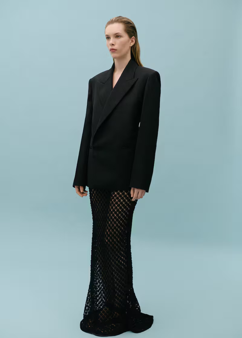 Asymmetrical crochet skirt -  Women | Mango United Kingdom | MANGO (UK)