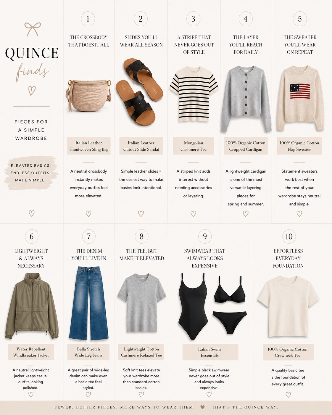 Quince finds lately 🤍
elevated basics, effortless layers, and pieces that make getting dressed feel simple again.

the kind of wardrobe staples you’ll reach for on repeat ✨

#quince #quincefinds #elevatedbasics #minimalstyle #capsulewardrobe #everydaystyle #neutralstyle #simplefashion #intentionalstyle #effortlessoutfits

#LTKOver40 #LTKootd #LTKmomlife