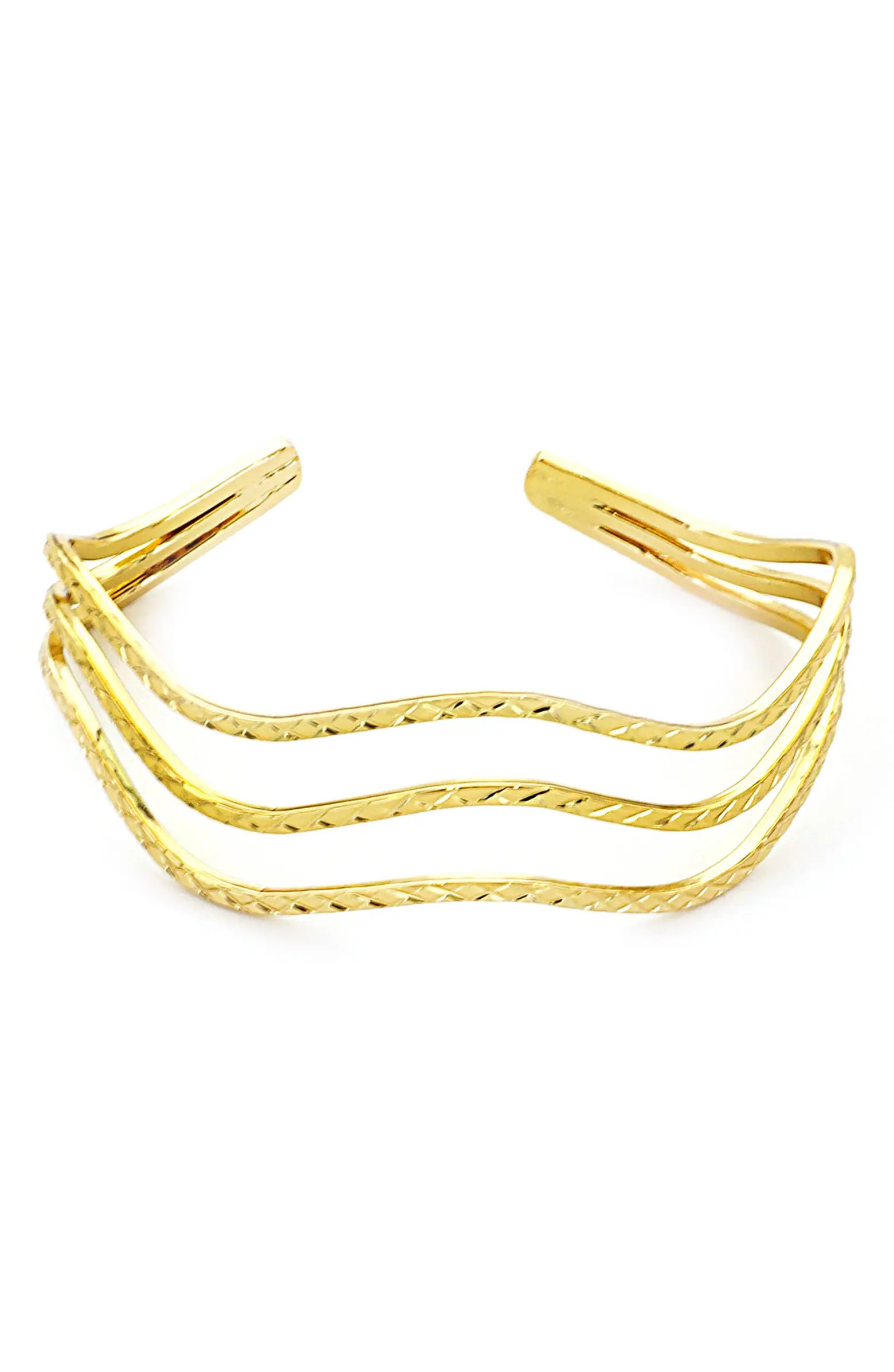Panacea Open Wave Split Cuff Bracelet | Nordstrom | Nordstrom