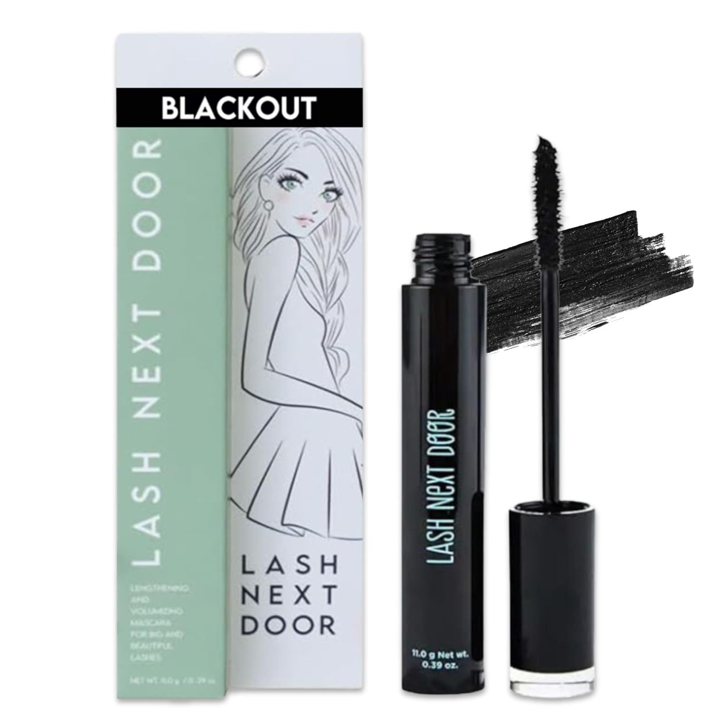 Lash Next Door Water Resistant Mascara Black Volume and Length - No Clump Volumizing Mascara for ... | Amazon (US)
