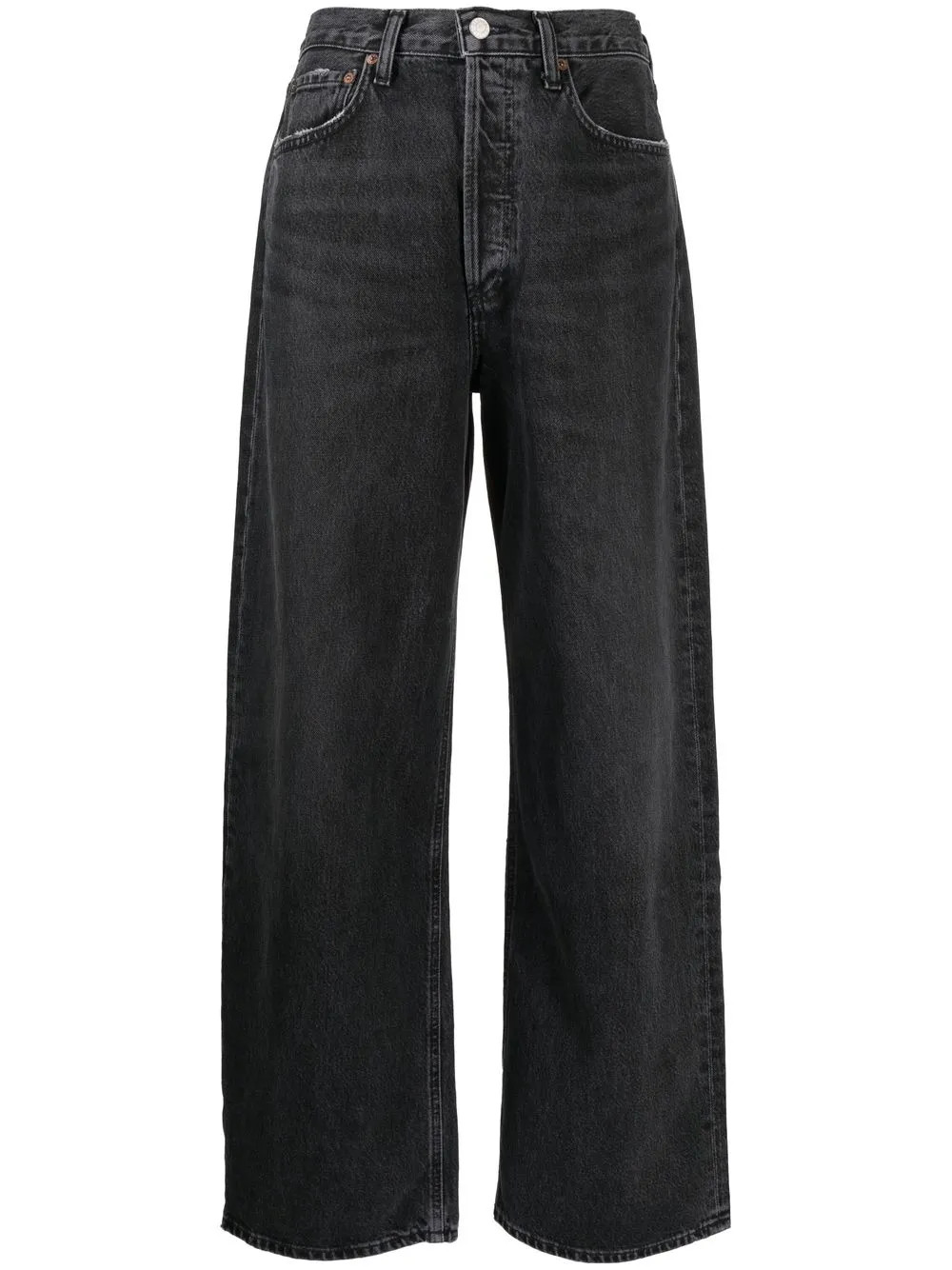 AGOLDE wide-leg Jeans | Black | FARFETCH UK | Farfetch Global