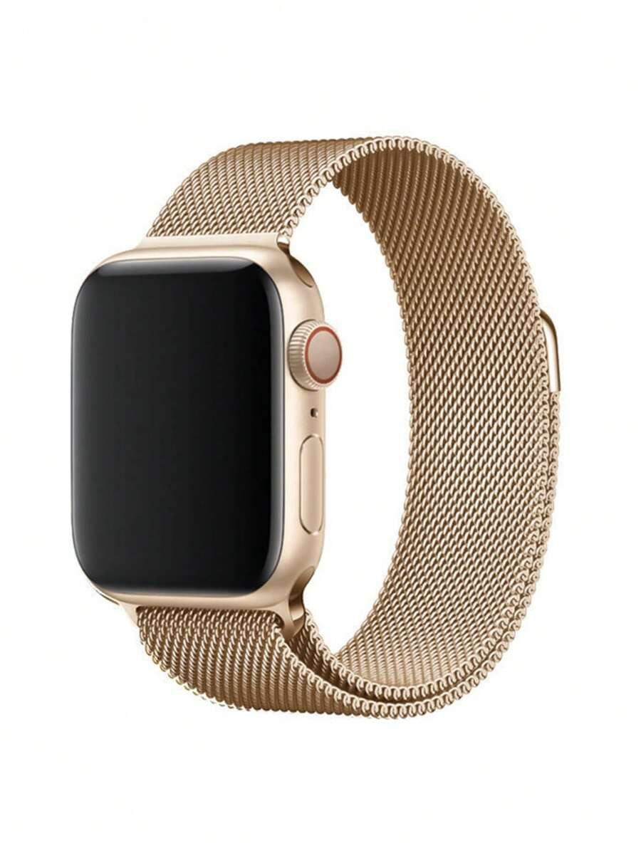 1pc Unisex Stainless Steel Milanese Loop Magnet Strap Compatible With 45/49/38/40/41/42/44 Mm App... | SHEIN