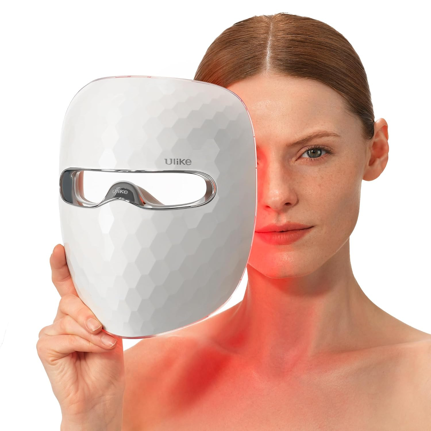 Ulike Reglow Light Therapy Device, Red Light Therapy Facial Mask for Wrinkles & Acne, LED Face Mask with 4 Wavelength Lights for Firming, Rejuvenation, Brightening & Clearing, Full Face Coverage | Amazon (US)
