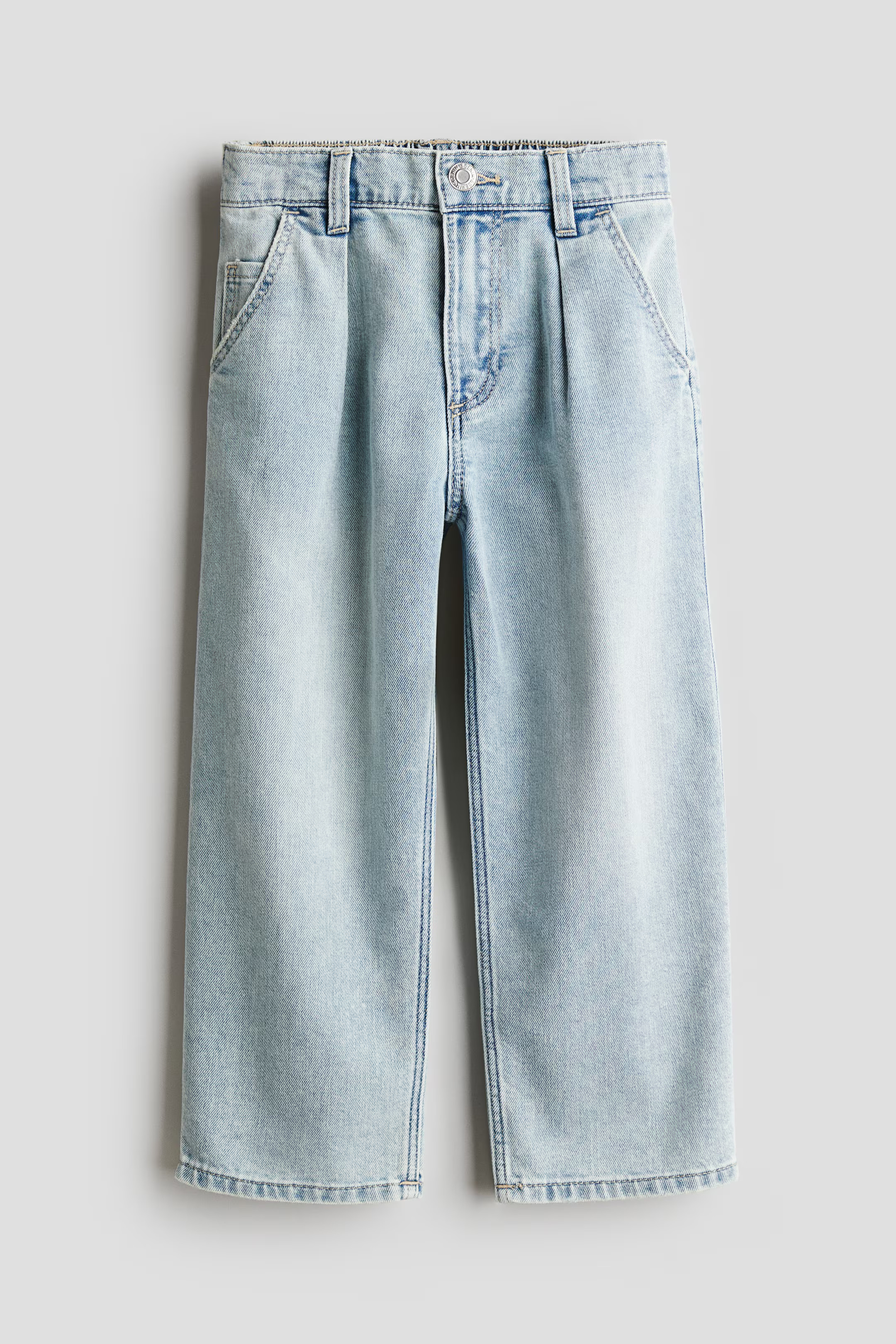 Loose Fit Jeans - Regular waist - Long - Light denim blue - Kids | H&M US | H&M (US + CA)