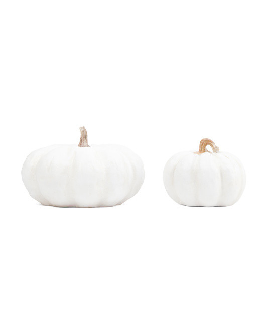 Set Of 2 Outdoor Safe Stacking Pumpkins | TJ Maxx