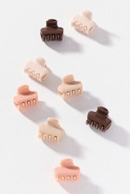 KITSCH Mini Cloud Hair Claw Clips, Set of 8 | Anthropologie (US)