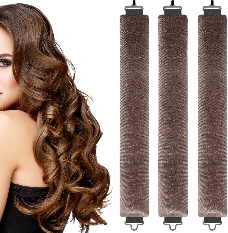 3 Pcs Heatless Curlers Headband Hair Styling Set - No Heat Blowout Rods for Long Short Wavy Hair ... | Amazon (UK)