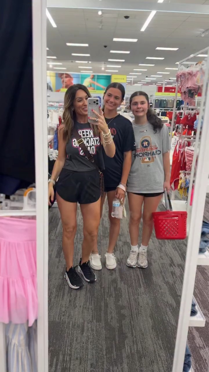 Type Target below and I’ll send you the 🔗 to the items seen here! I took the girls to target to grab a few things for our trip to Orlando Sunday! ✈️ They hit the jackpot and walked a way with several swimsuits! The new arrival jewelry is also so cute!

#target targetstyle summer, summer vacation, swimsuits