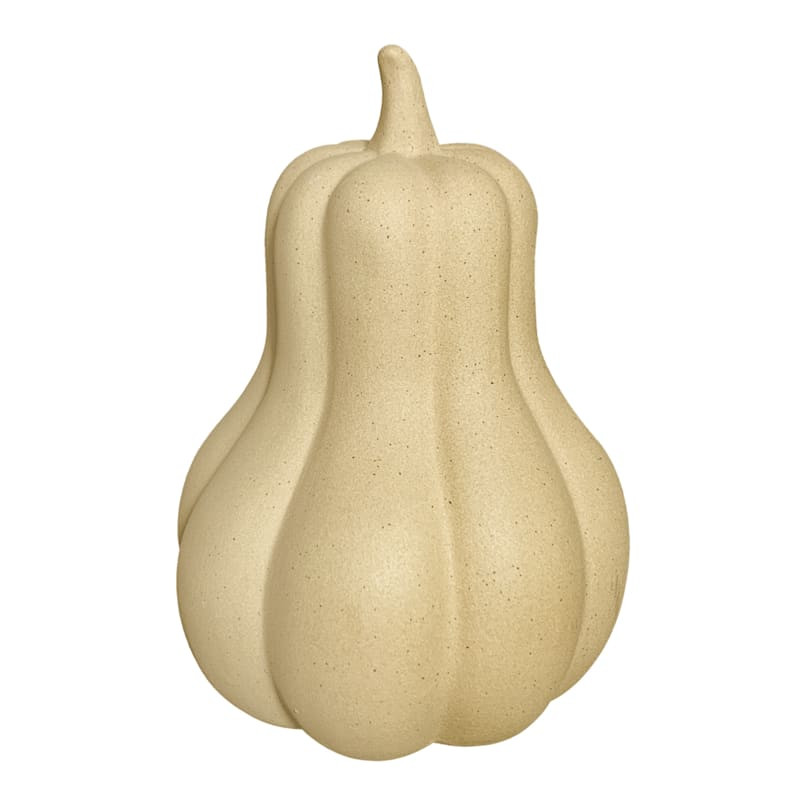 Beige Ceramic Gourd, 8" | At Home
