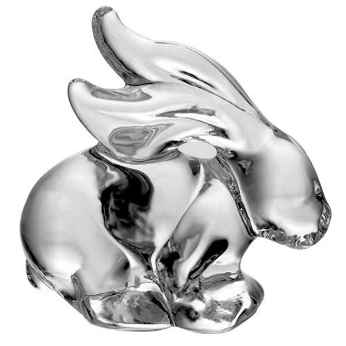 Simon Pearce Modern Clear Glass Rabbit Figurine | Kathy Kuo Home