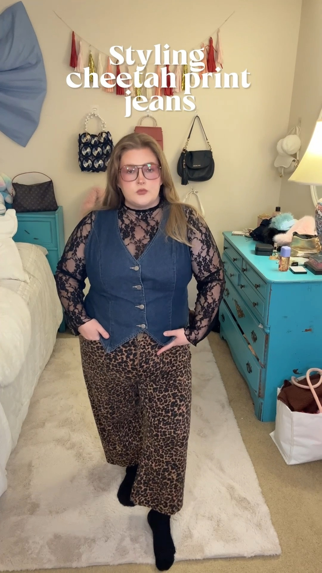 How in styling cheetah print jeans as a size 16 plus size girlie! 🖤 animal print has been such a fun trend lately and I swear 2026 is the year of cheetah and leopard print! 

#LTKMidsize #LTKPlusSize #LTKgrwm