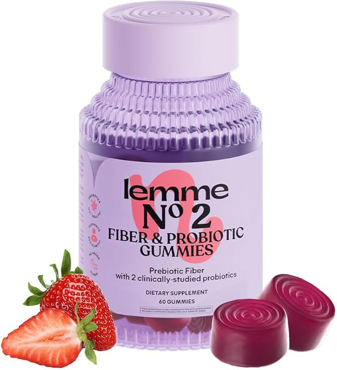 Lemme No. 2 Fiber & Probiotic Gummies for Adults, Promotes Regularity & Digestive Health, No Suga... | Amazon (US)