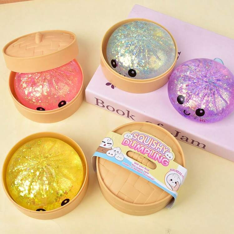 Colorful Face Steamed Bun Squishy Toy TPR Slow Rise Cute Kawaii Baozi Pull Stretch Sensory Fidget Stress Relief Anti-Anxiety Decompression Gift For Kids Adults Office Desk Travel Party Favor | SHEIN