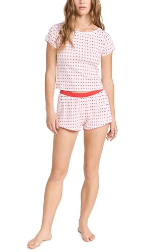 Cozyland by Morgan Lane Women's Suzie PJ Set, Floating Hearts, Pink, Print, XL | Amazon (US)