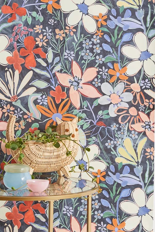 Sylvie Floral Removable Wallpaper | Urban Outfitters (US and RoW)