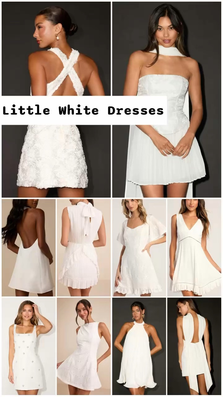Little white dresses for the bride to be under $100 at Lulus. 

Country concert dresses, summer dresses, resort wear 2026, date night dresses, bachelorette weekend, bachelorette party dresses, honeymoon packing, bridal shower dresses, engagement photo shoot, festival dresses, after party dresses.

#LTKWedding #LTKSeasonal