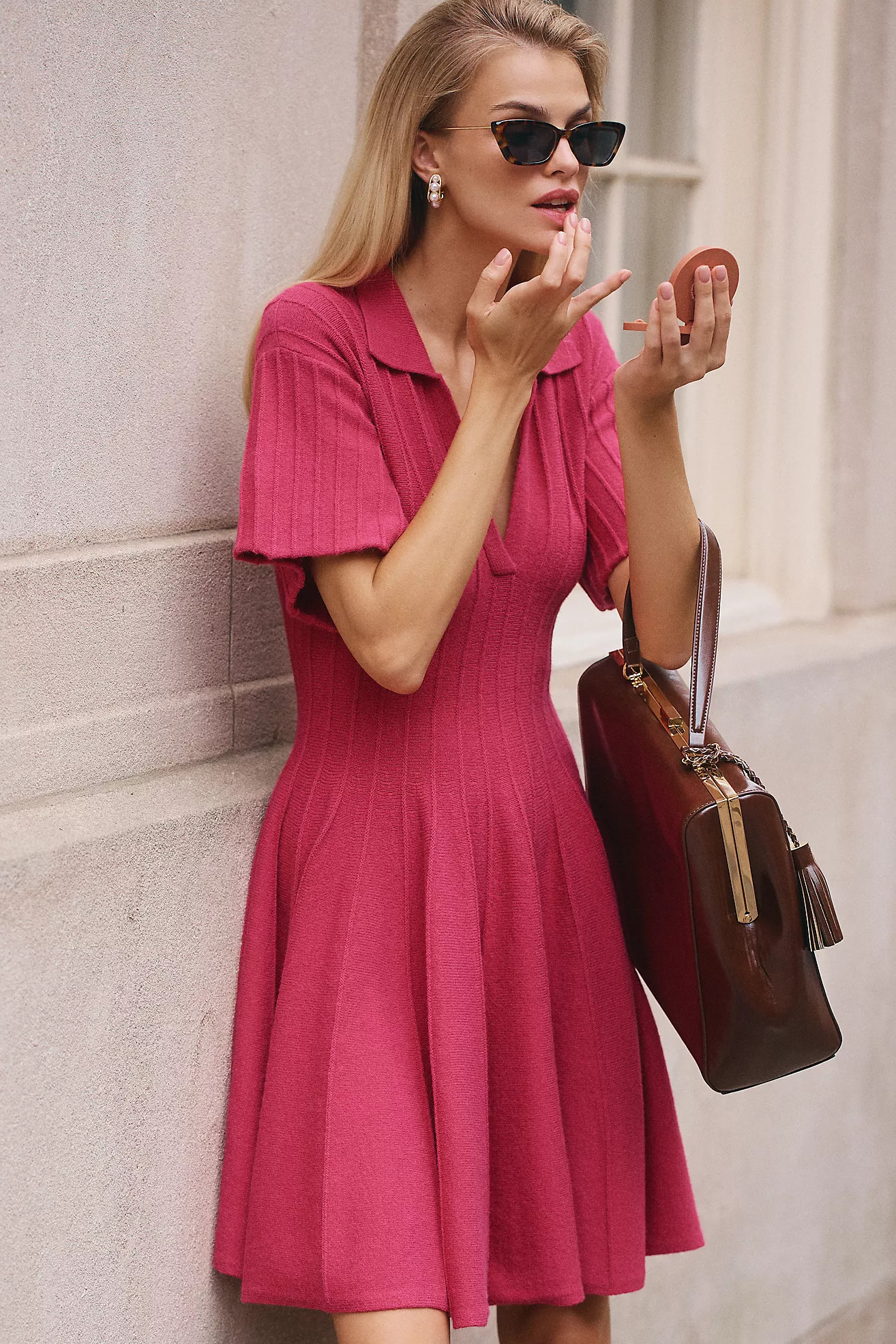 By Anthropologie A-Line Mini Sweater Dress | Anthropologie (US)