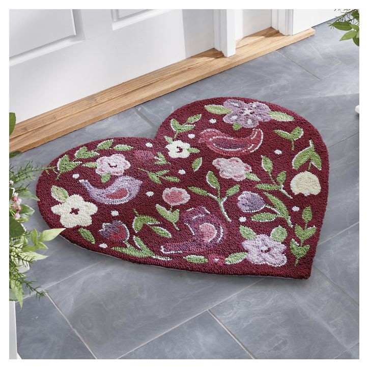Love Birds Hooked Door Mat | Grandin Road | Grandin Road