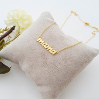 Mom Necklace, 14K Gold, Mama Necklace Mother Jewelry, Mommy Bracelet, Anklet | Etsy (US)