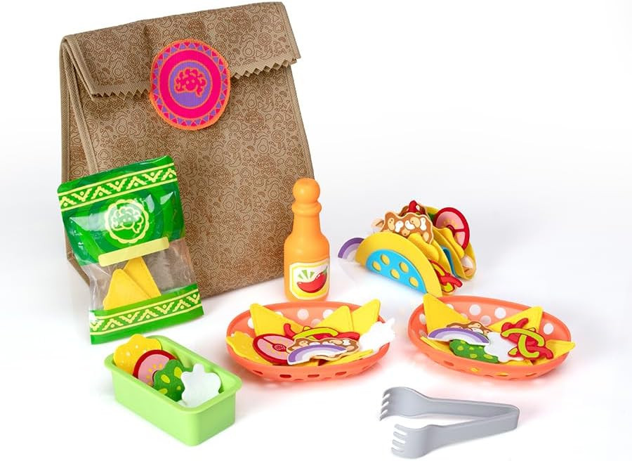 Fat Brain Toys Pretendables Nacho Set - Pretend Playset with Storage, Ages 3+ | Amazon (US)