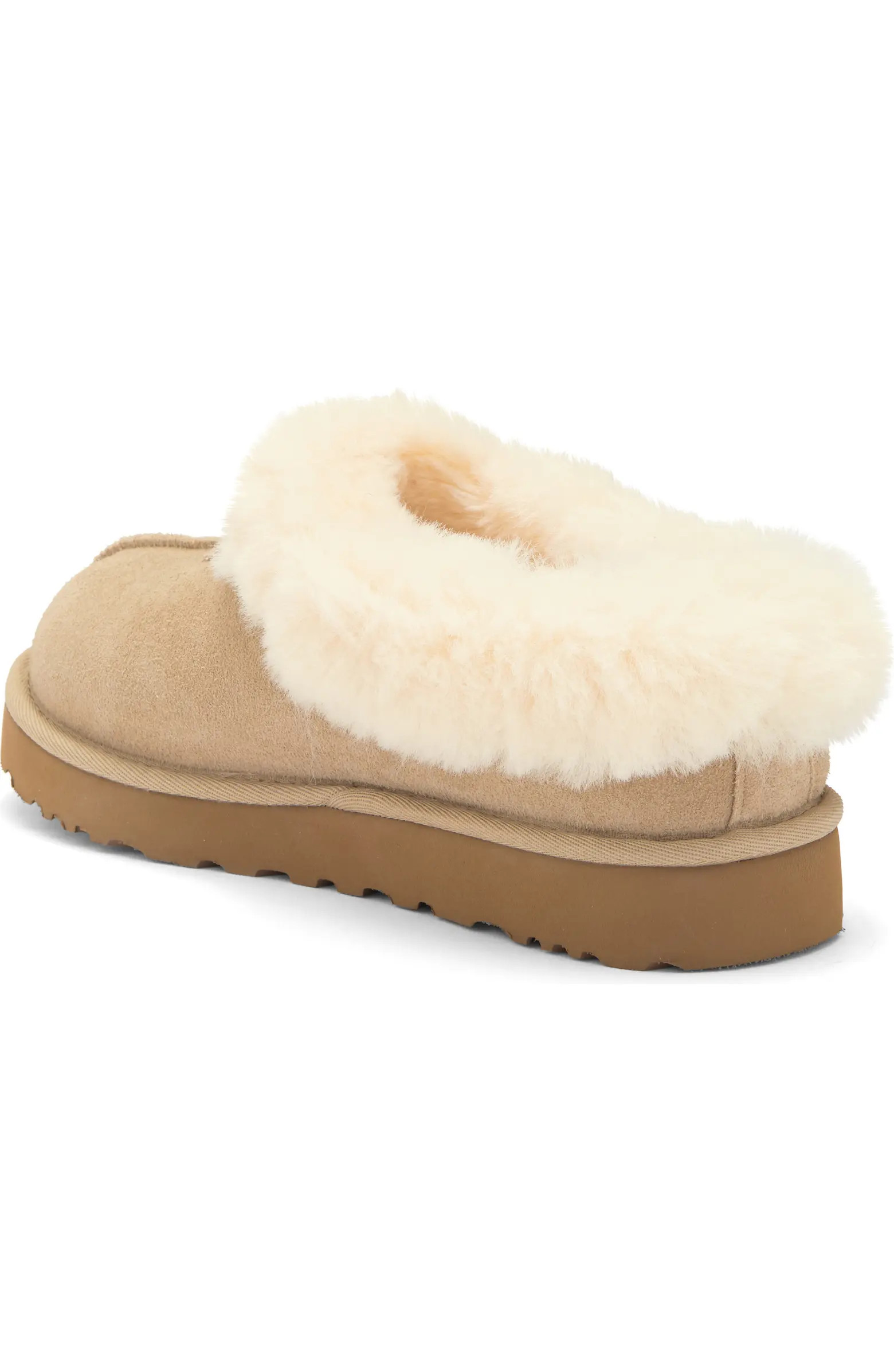 UGG® Tazzette Genuine Shearling Collar Slipper (Women) | Nordstrom | Nordstrom