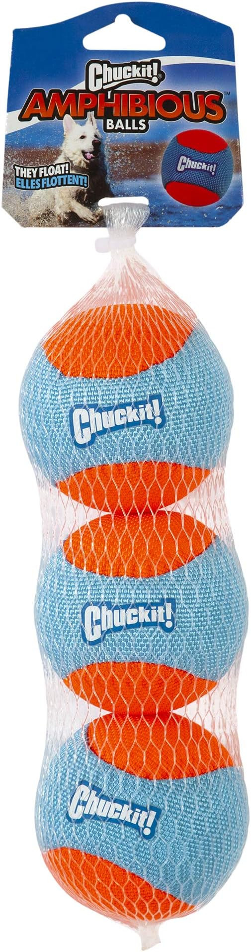 ChuckIt! Amphibious Fetch Balls, Set of 3, Medium | Amazon (US)