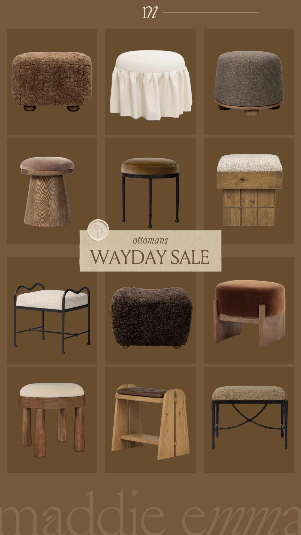 ON SALE: ottomans 

#wayfair #wayday #ottomans

#LTKSaleAlert #LTKHome