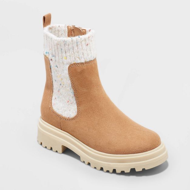 Girls' Laney Zipper Chelsea Boots - art class™ | Target