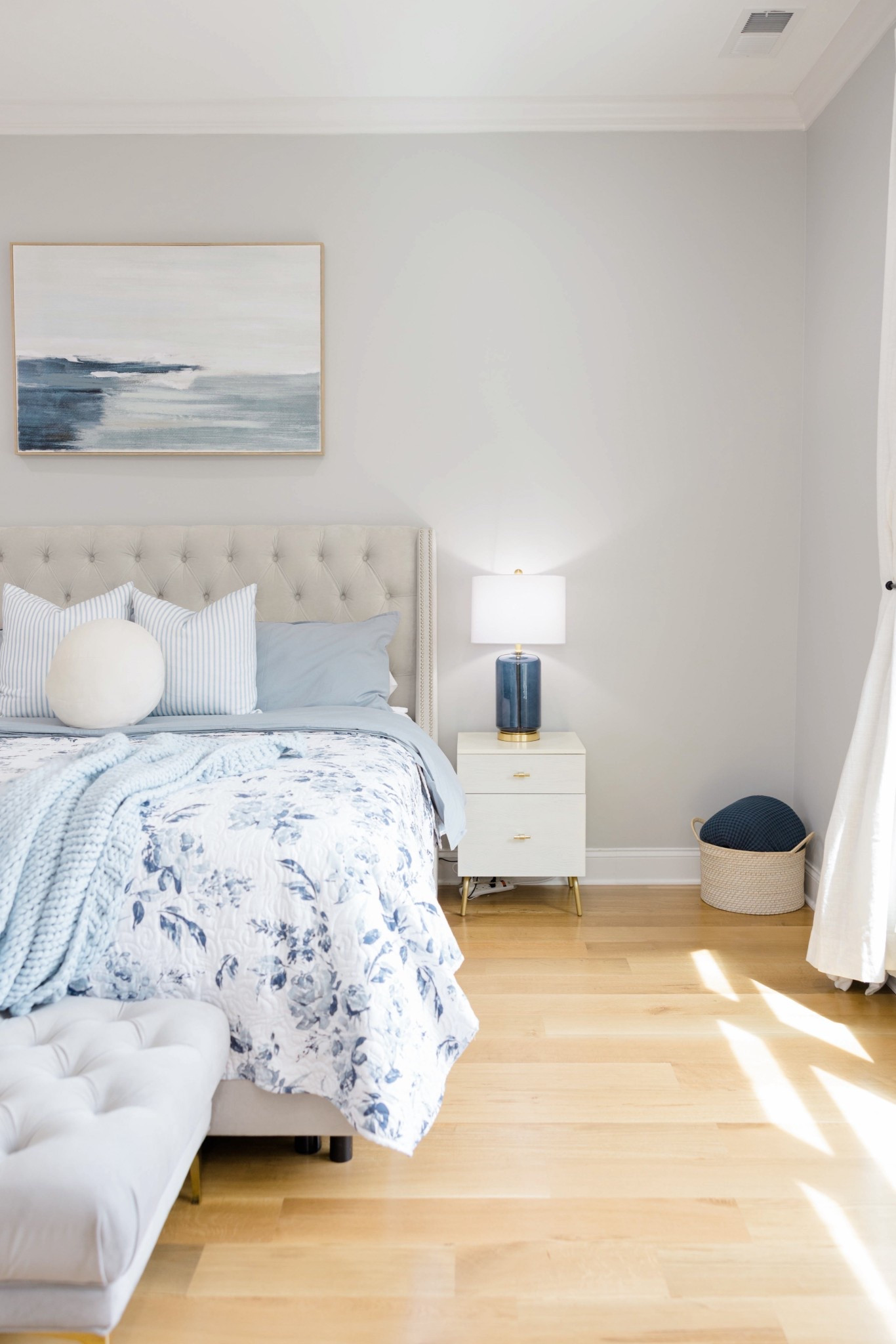 So happy with my bedroom makeover. All these airy blue and neutral tones makes for a cozy yet peaceful and relaxing spot with so much character.

#LTKHome