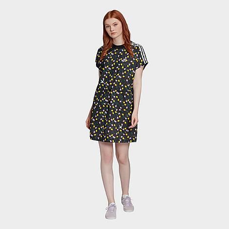 Women's Originals Allover Print Tee Dress Size XS 100% Polyester by Adidas | JD Sports (US)