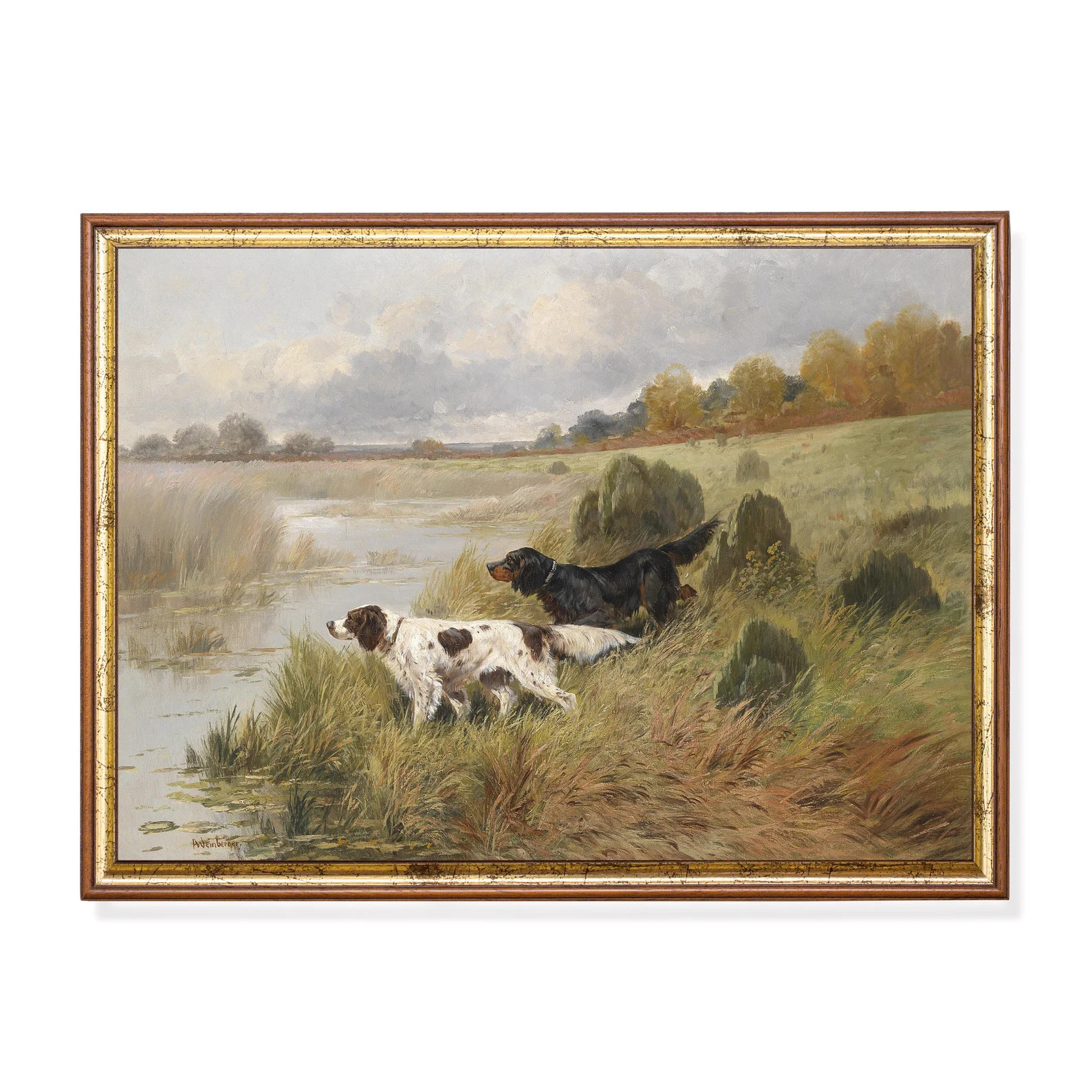 Vintage English Setter Print: Rustic Hunting Dog Wall Art (Digital Download) | Etsy (Global)