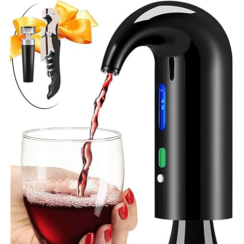 Electric Wine Aerator, Wine Decanter Pump Dispenser Gifts Set,Automatic Wine Aerator Pourer Spout... | Amazon (US)