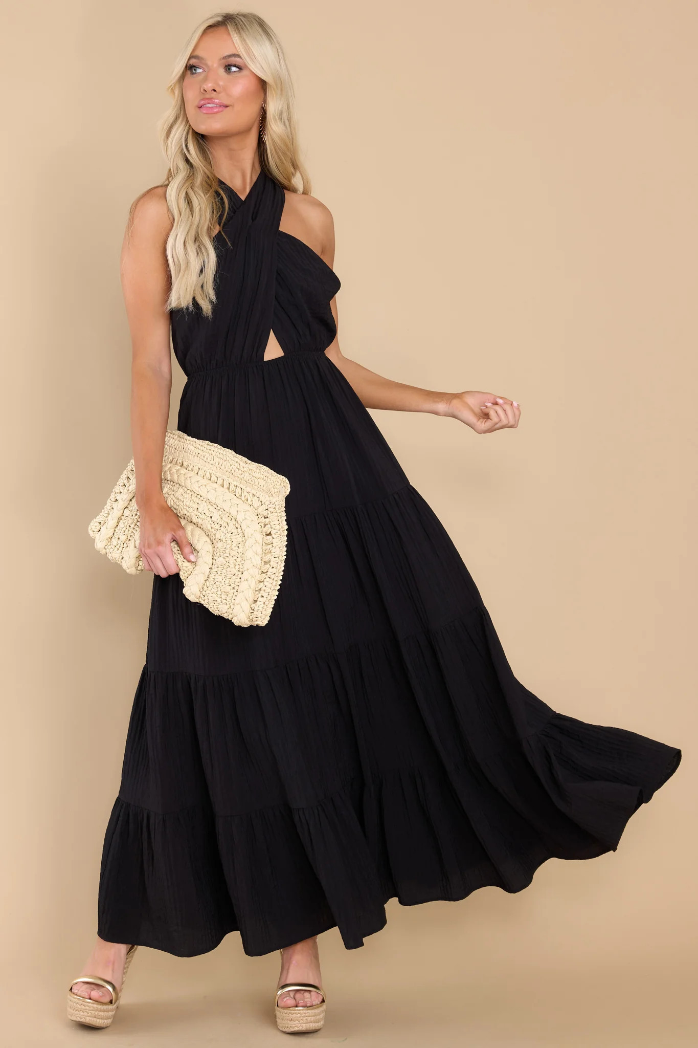 Hung Up On You Black Maxi Dress | Red Dress 
