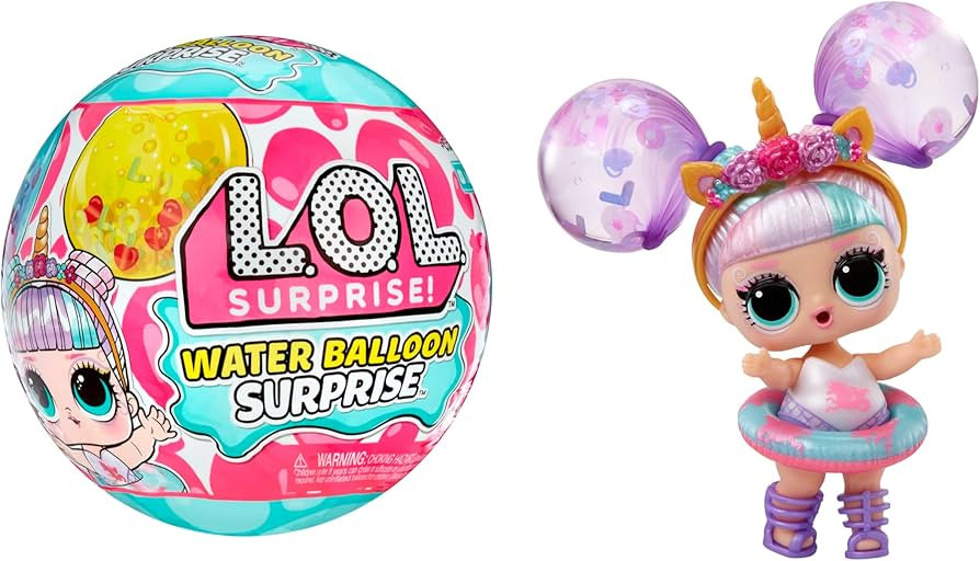 LOL Surprise Water Balloon Surprise Dolls with Collectible Doll, Water Balloon Hair, Glitter Ball... | Amazon (US)