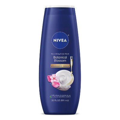 Nivea Nourishing Botanical Blossom Body Wash for Dry Skin - 20 fl oz: Paraben-Free, Whole Body Cleansing | Target