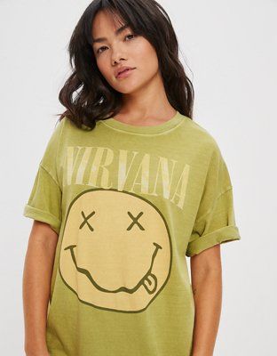 AE Oversized Nirvana Graphic Tee | American Eagle Outfitters (US & CA)