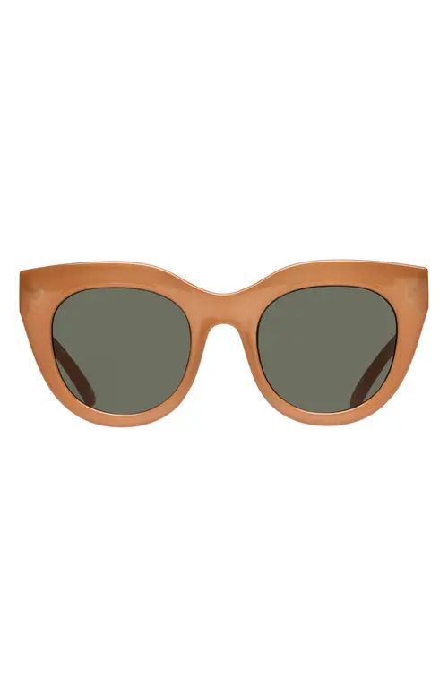 Le Specs Air Heart 51mm Sunglasses in Caramel/Khaki at Nordstrom | Nordstrom