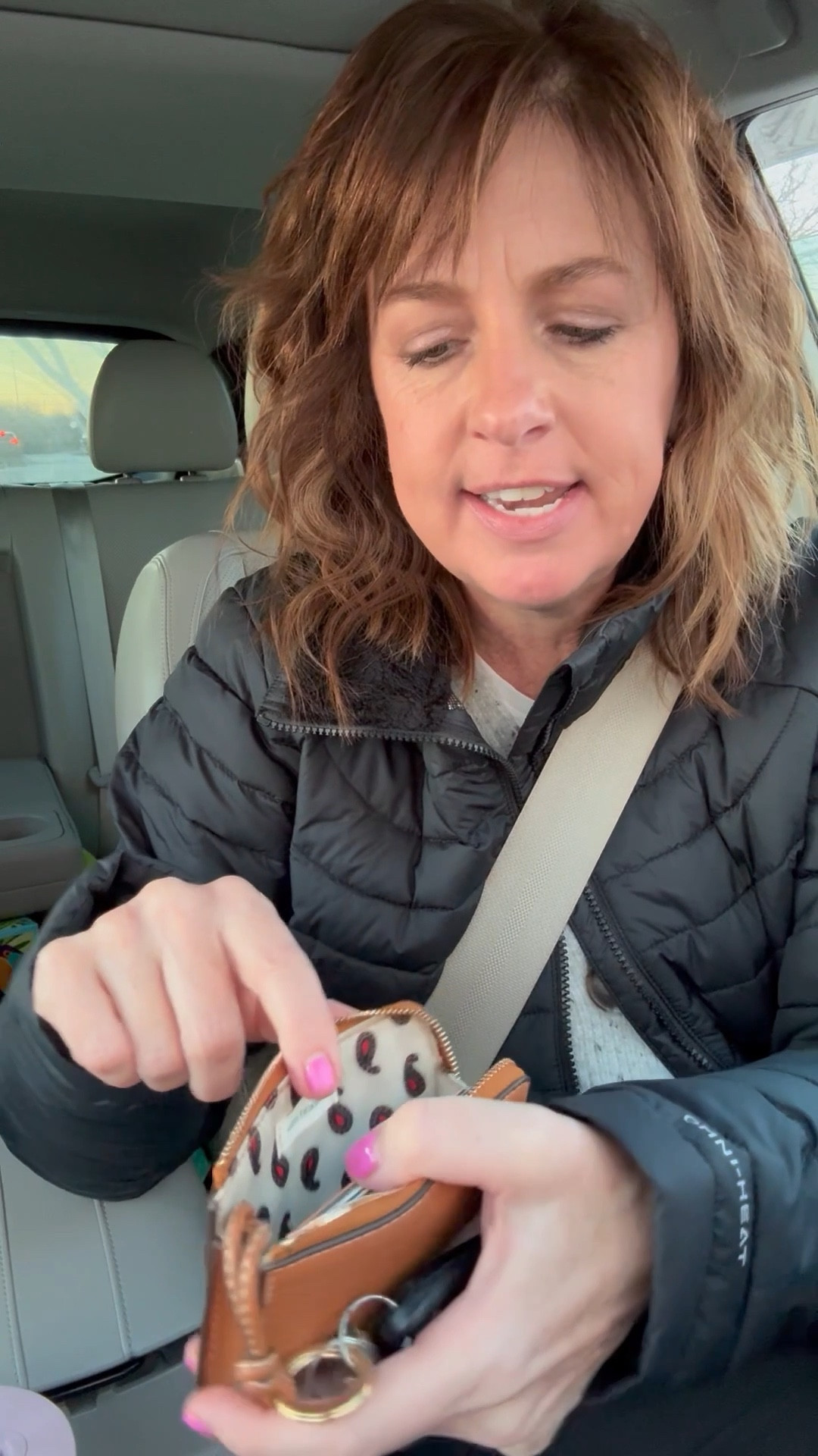 I love my new Vera Bradley Zip Card pouch. It’s a small wallet with keychain and it’s bi enough to hold a little cash and all the cards!  Comes in soooo many colors!   When I go in a store I just grab my phone and this!

#LTKItBag