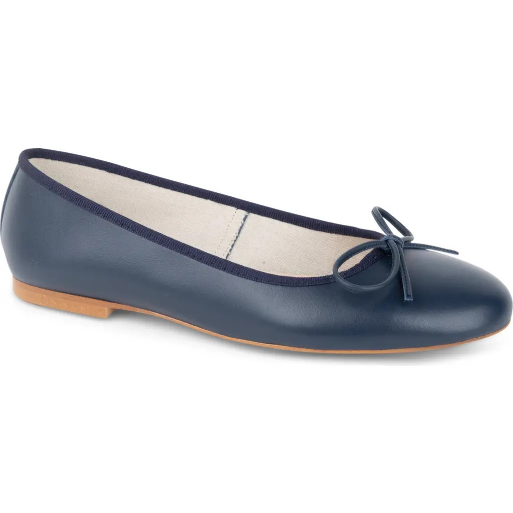 patricia green Bow Ballet Flat in Navy at Nordstrom, Size 9 | Nordstrom