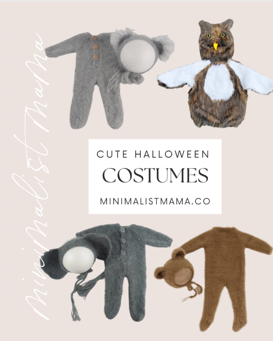 Minimalist neutral baby Halloween costumes include baby bear costume, baby mouse costume, baby elephant costume, and baby owl costume.

Halloween costumes, baby costumes, costumes, Halloween, kids costumes, aesthetic Halloween, neutral baby costume

#LTKkids #LTKbaby #LTKHalloween
