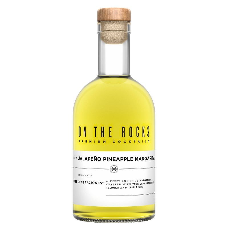 On The Rocks The Jalapeno Pineapple Margarita Tequila Cocktail - 375ml Bottle | Target