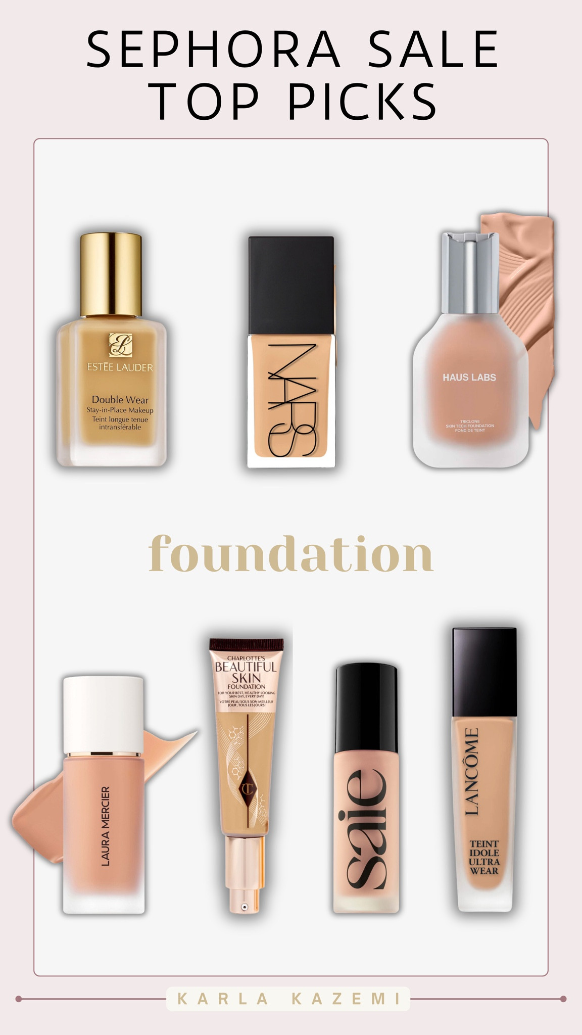 Sephora Sale has started for all rouge members!❤️

Use code: YAYSAVE for up to 30% off from April 5th-15

These are my top picks for foundations! 
The coverage is amazing in these foundations and works amazingly on mature skin 🫶 
My little secret to flawless foundation for special occasions and events is the Nars reflecting light foundation and the Haus Labs foundation😉🤌✨




Sephora sale picks, Sephora sale, Sephora must haves, foundation for dry skin, foundation with skin care, hydrating foundation, full coverage foundation, medium coverage foundation, what foundation is best, foundation over 30, foundation over 35, foundation over 40, top Sephora sale picks, Sephora sale Recs, Sephora sale recommendations, Karla Kazemi


#LTKxSephora #LTKover40 #LTKbeauty