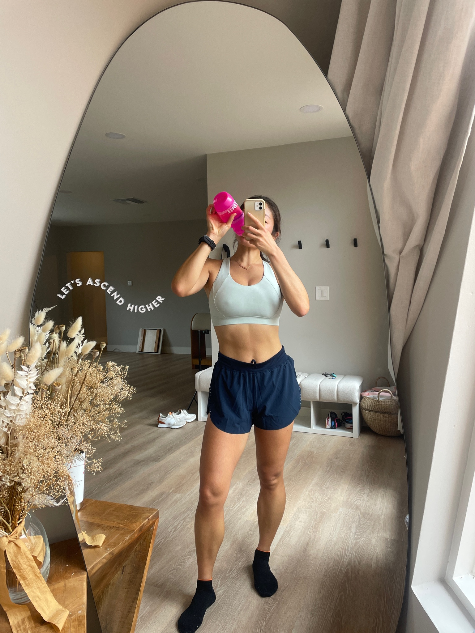 Size 6 shorts, size 6 bra 