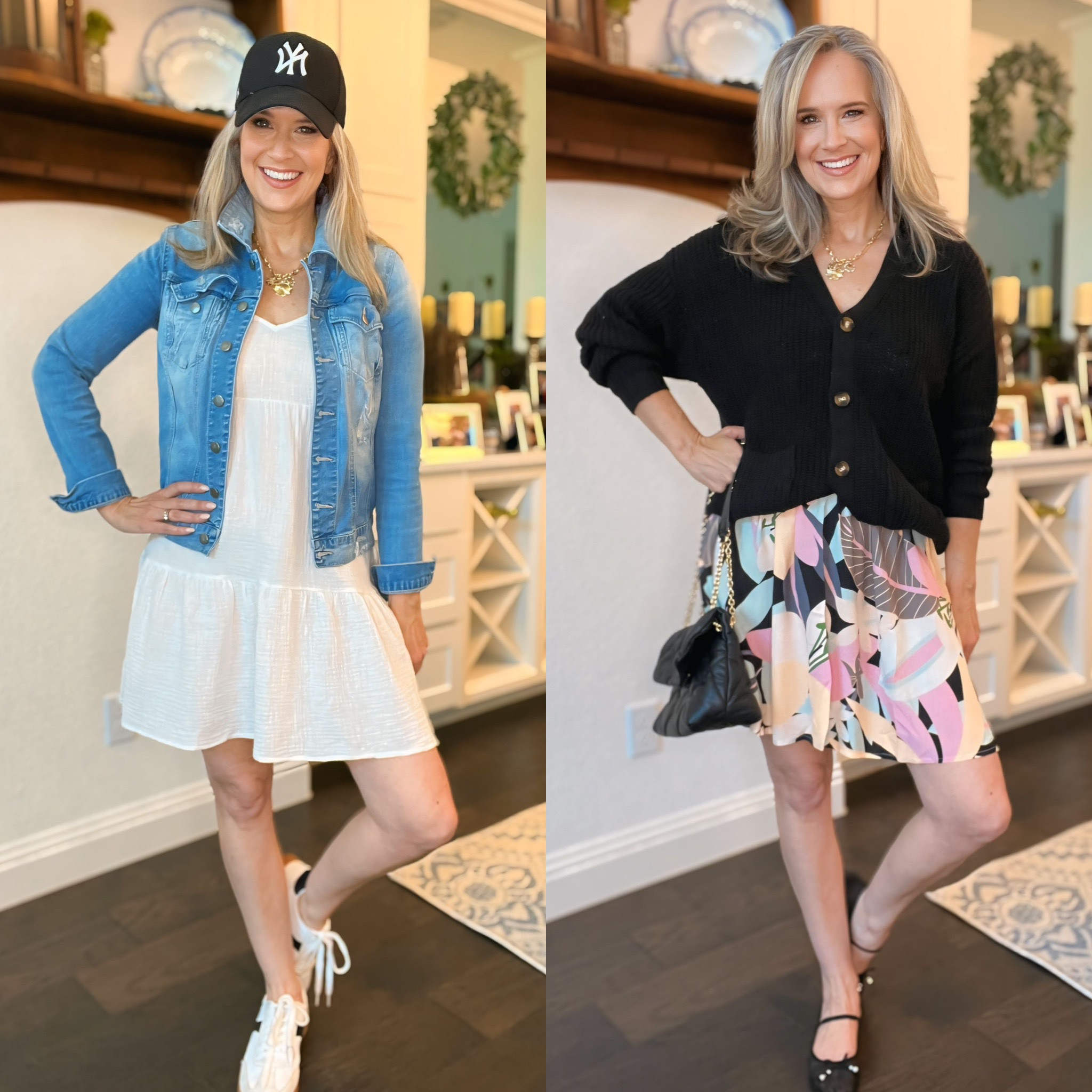 Cupshe dresses transitioned to fall. 
Add a layer, swap out sandals for closed toe shoes and think neutral, fall colors to pair with dresses.

Coverup, sandals, hat, denim jacket, sweater, Mary Jane, chain purse, cardigan, sneakers

Over 40 fashion/ affordable style / elevated chic / effortless style / fall fashion / midlife style / casual chic / style over 50/ 


#LTKStyleTip #LTKOver40 #LTKFindsUnder50